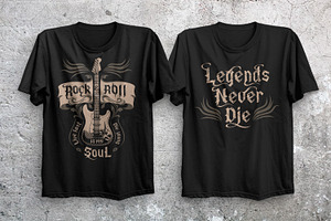 Rock'n Roll T-shirt Design