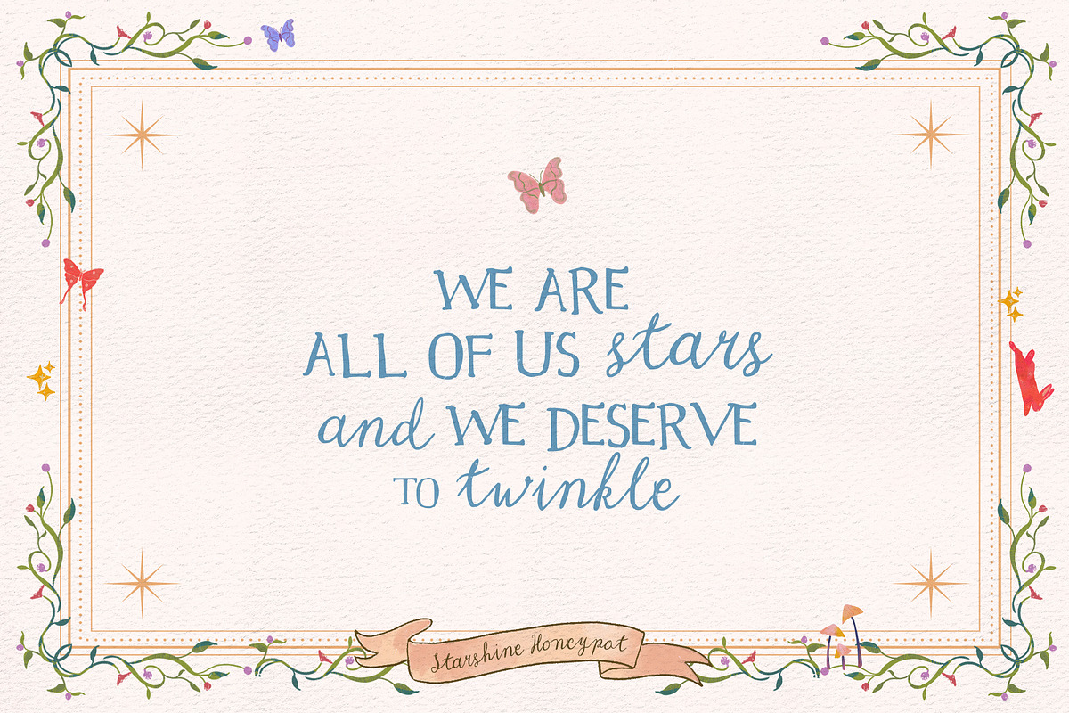 Starshine Honeypot Font Pair, a Handwritten Font by Perplexitics (Photo 2 of 10)