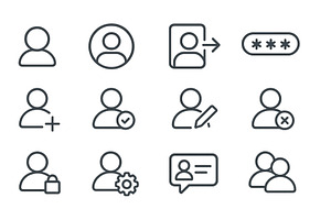 Vector illustration of user account, a Technology Illustration by ZinetroN