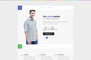 JS - Minimal Resume Template, a Websites & App Template by bigpsfan's SHOP (Thumbnail 2 of 14)