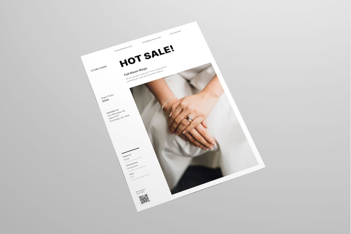 Jewelry Flyer Template, a Flyer Template by Meenom Templates (Photo 3 of 6)