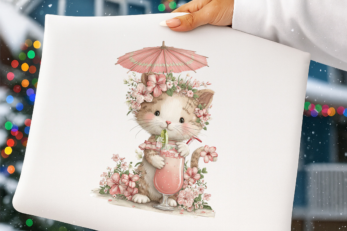 Whimsical Cats With Summer Drinks, an Illustration by Digital Artistic99 (Photo 10 of 11)