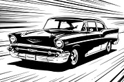 Vintage Speed Car SVG Bundle, an Object Graphic by Creativeshirt (Thumbnail 8 of 12)