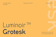 Luminoir Grotesk  - Variable Font, a Sans Serif Font by Hanaksara Studio (Thumbnail 1 of 11)