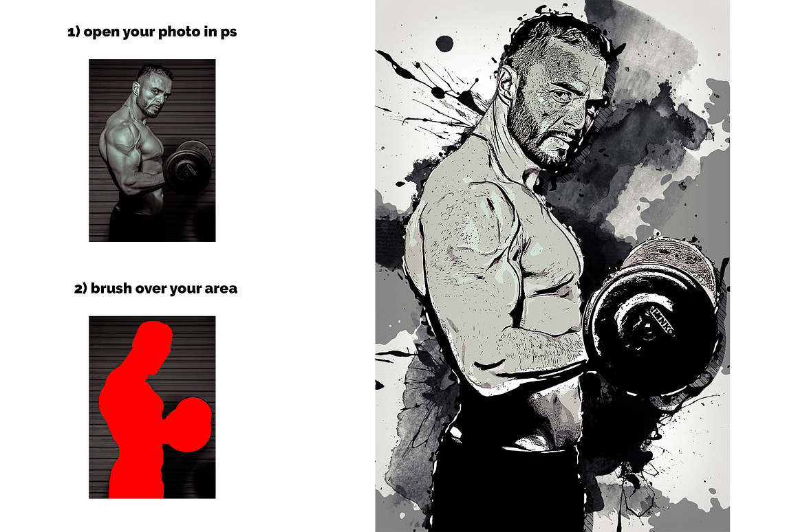 830 Creative Photoshop Action BUNDLE, an Action Add-On by Design Forest (Photo 89 of 133)