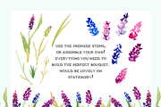 Watercolor Lavender Clip Art, an Illustration by Emerald & Ivy Studios (Thumbnail 2 of 3)