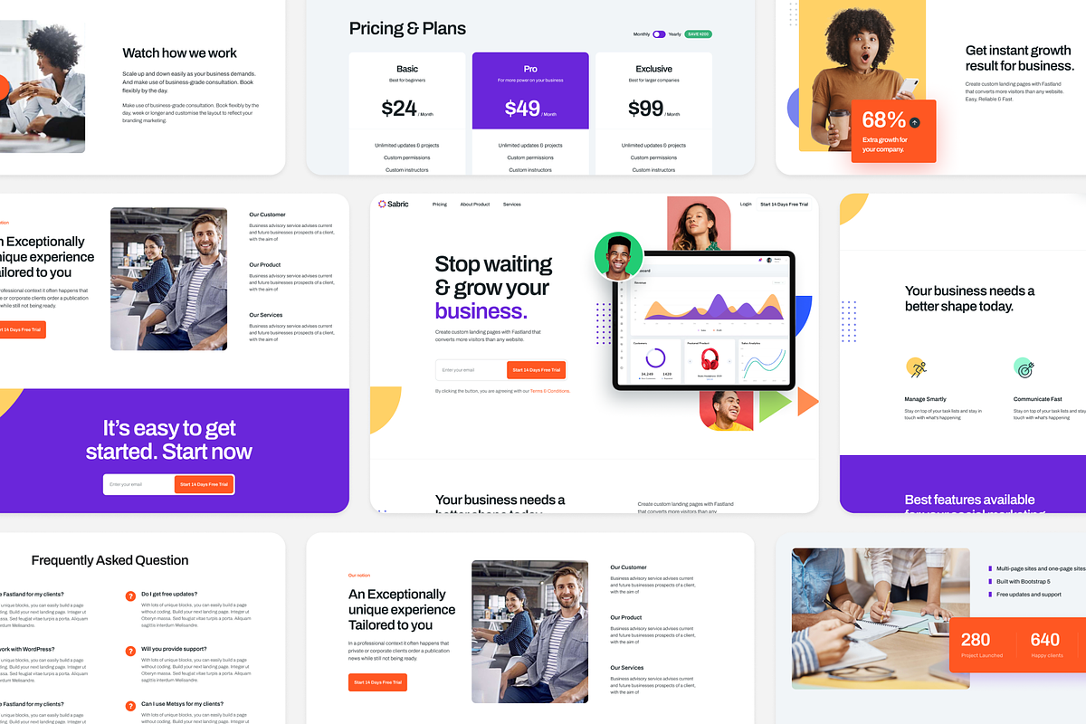 Sabric - SaaS Figma Template, an UI Kit Template by FinestDevs (Photo 7 of 8)