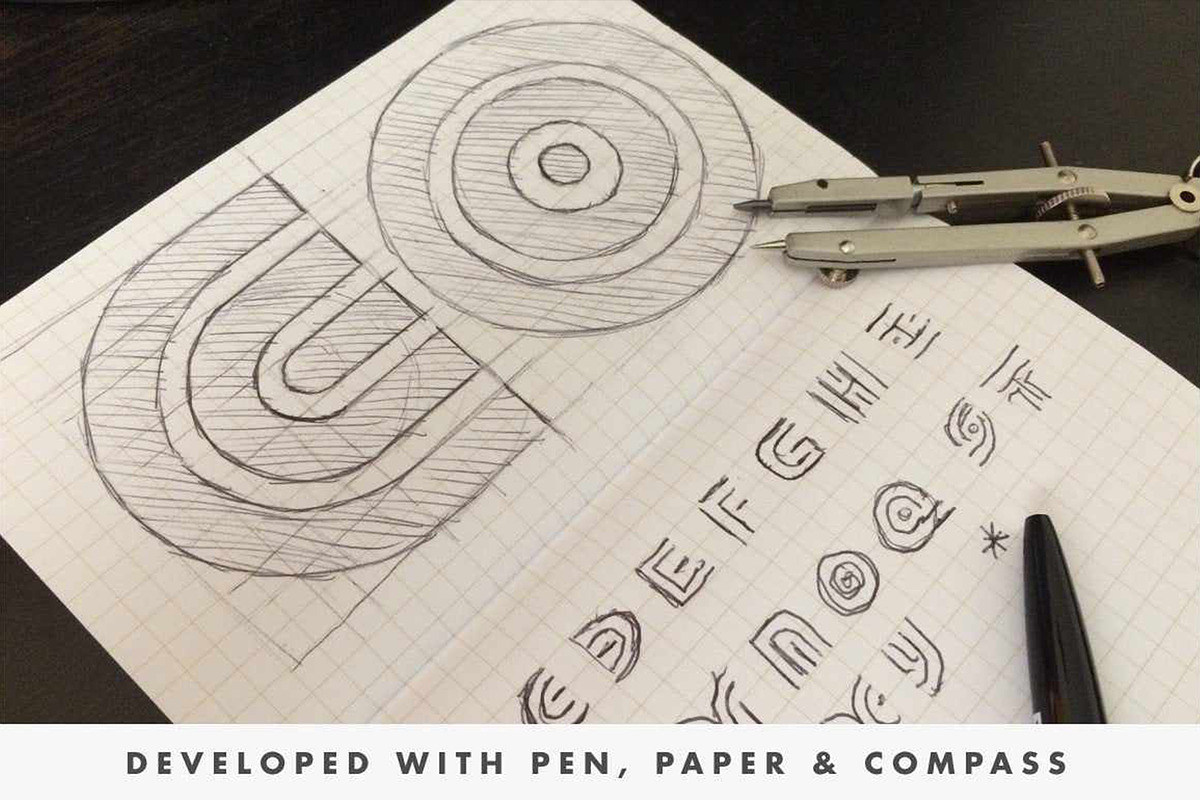 SOLID70 | Retro Geometric Font, a Font by RetroSupply Co. (Photo 13 of 13)