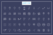 Map Line Icons V2, an Outline Icon by Jumbo Icons (Thumbnail 4 of 5)