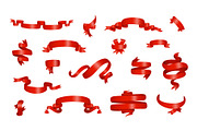 Ribbons Golden, Red, White Colors, an Object Graphic by Plaid4You (Thumbnail 2 of 6)
