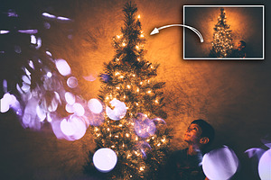 100 Bokeh Light Photo Overlay JPG