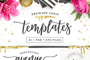 Mademoiselle LOGO KIT + Extras!, a Script Font by Pink Coffie (Thumbnail 2 of 15)