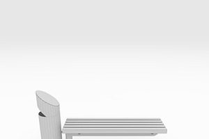 3D Model Bench Park 43