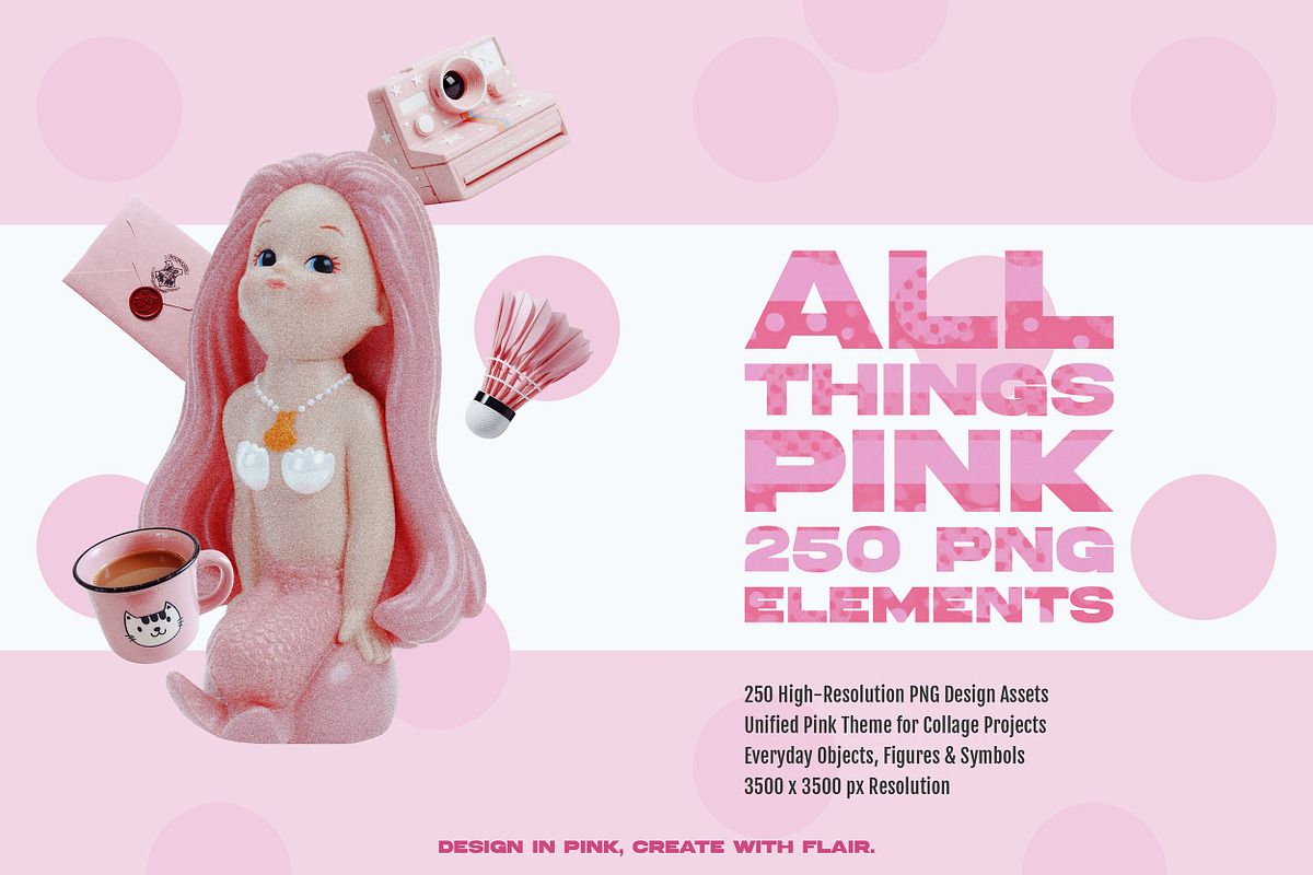 ALL THINGS PINK: 250 PNG Elements, an Object Graphic by Megan Aili Designs (Photo 1 of 17)