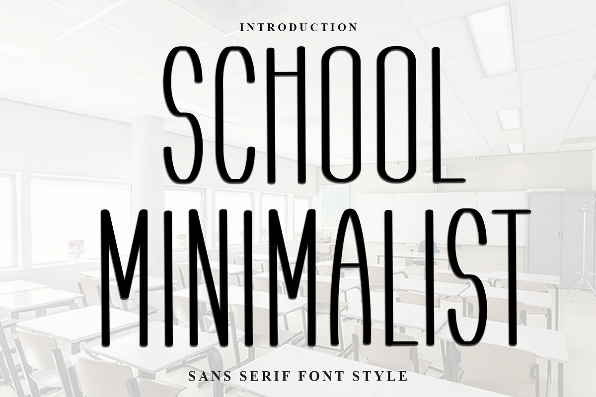 School Minimalist, a Script Font by InermediaSTUDIO (Photo 1 of 8)