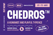 CHEDROS, a Sans Serif Font by A.Budianto (Thumbnail 2 of 9)