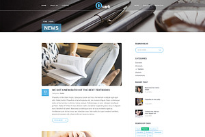 Quark Education Courses PSD Theme