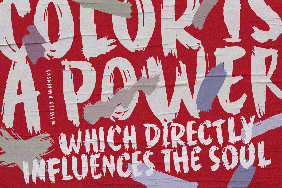 WORKSHOP Brush, a Font by Posterizer KG (Photo 2 of 5)
