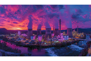 This aerial perspective of the power, an Industrial Photo by ZinetroN