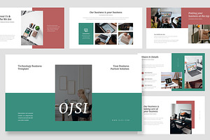 Ojsi : Tech Business Google Slides, a Presentation Template by Punkl Camp