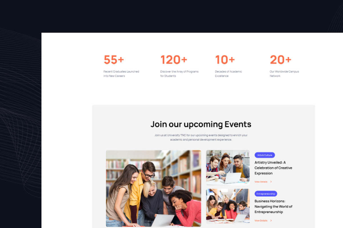 Versity TNC, Best Education Template, a HTML Template by TNCFlow (Photo 3 of 5)
