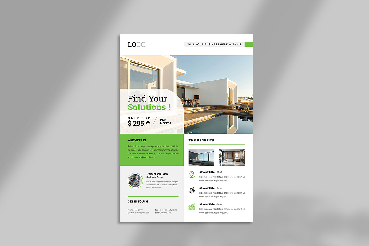 Realstate Properties Flyer Template preview 4