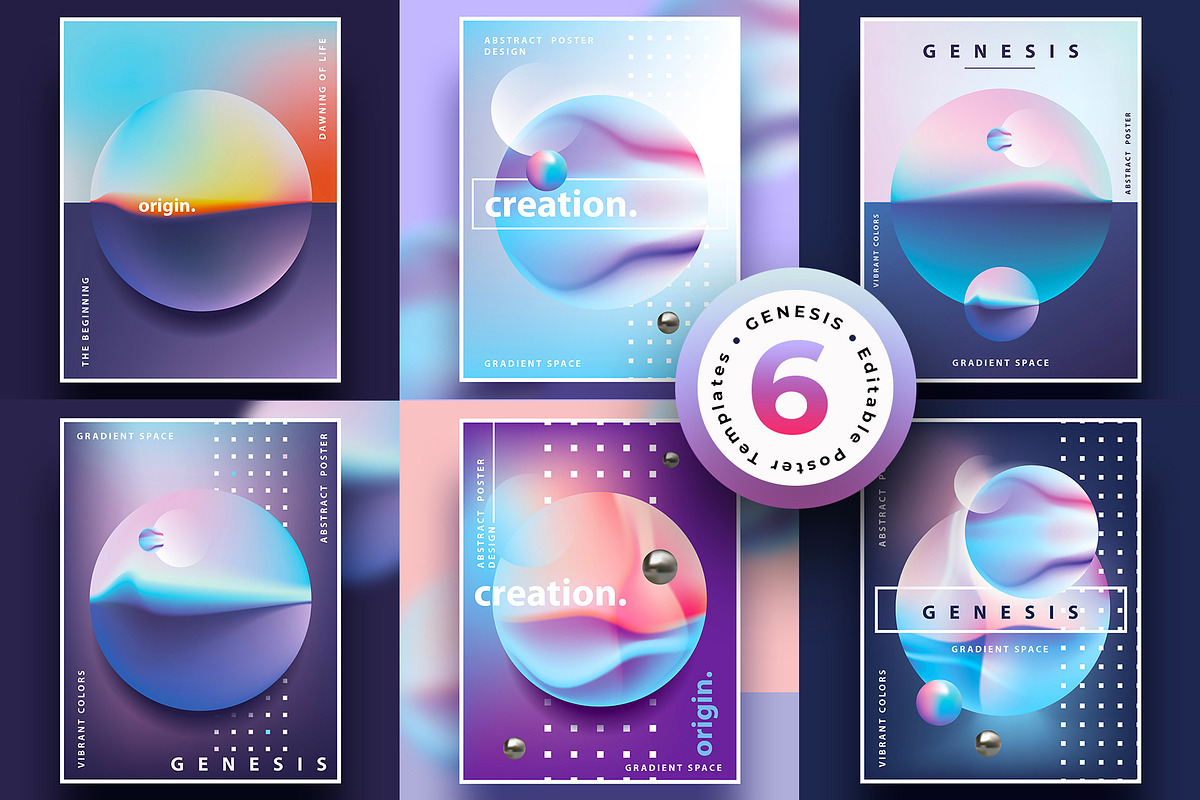 GENESIS Poster Templates, a Flyer Template by Polar Vectors (Photo 1 of 8)