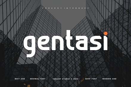 Gentasi - Corporate Font, a Sans Serif Font by Iqsiart Studio