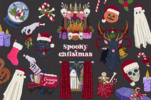 Spooky Christmas Collection, an Illustration by SecondOfJuly