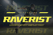 RAVERIST - Modern Sport Display Font, a Sans Serif Font by Gassstype (Thumbnail 1 of 8)
