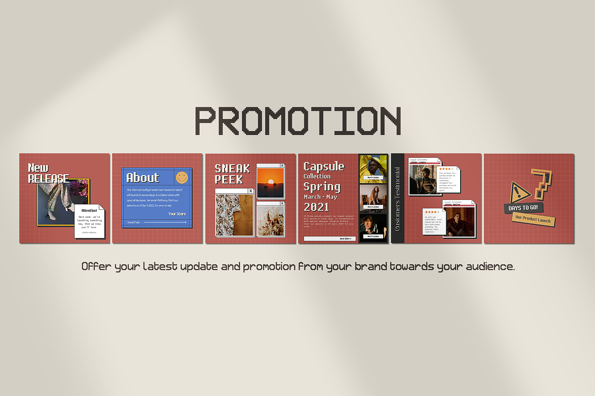 Instagram Carousel Retro CANVA, a Social Media Template by Analogi Studio (Photo 11 of 25)