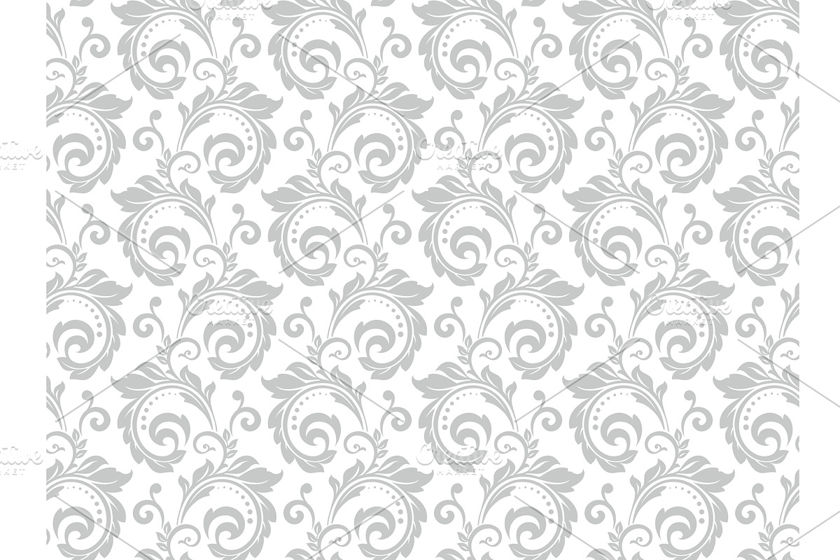 Flower pattern. Seamless white and, a Pattern Graphic by RODINA
