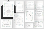Modern Eucalyptus Wedding Suite, an Invitation Template by Azka Creative (Thumbnail 1 of 5)