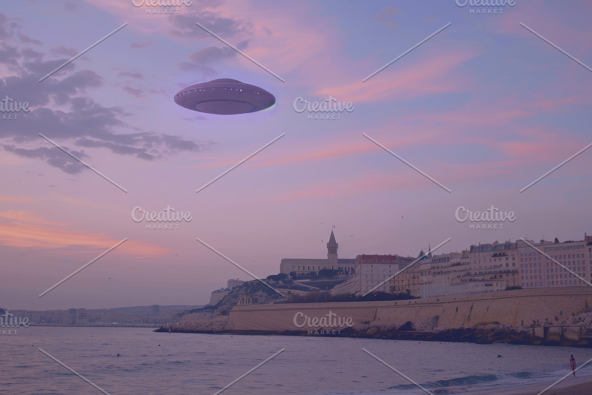 97 UFO objects flying in the sky, a Transportation Photo by Handmadefont (Photo 99 of 101)