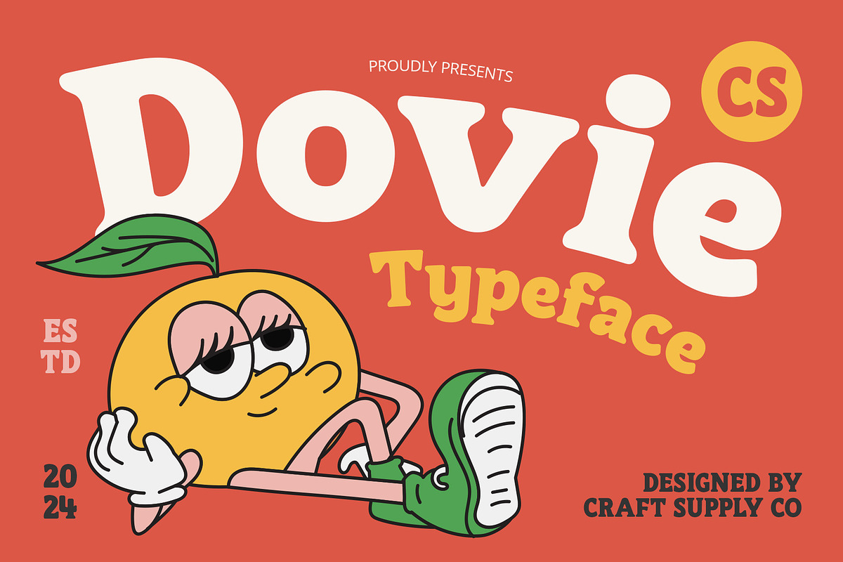 CS Dovie – Retro Font, a Serif Font by Craft Supply Co. (Photo 1 of 8)