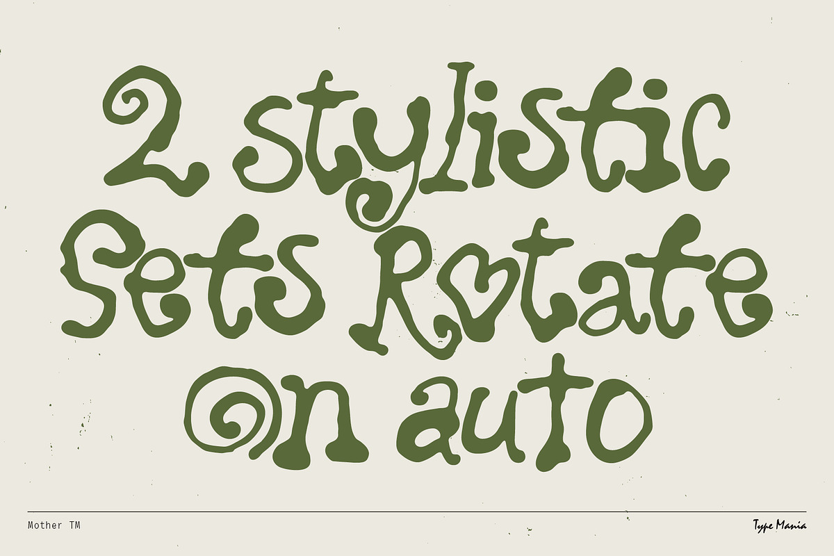 Mother TM – Hand-grown Dynamic Font, a Handwritten Font by Type Mania (Photo 4 of 10)