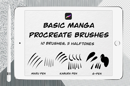 Basic manga procreate brushes