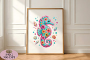 Preppy Summer Seahorse Png, an Illustration by Daily.Designs (Thumbnail 4 of 5)