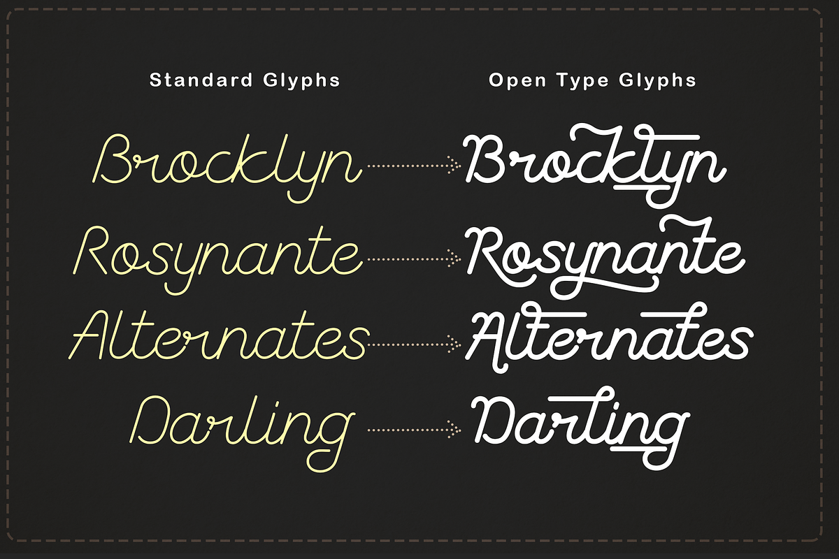 The Coventysh - Monoline Script Font, a Script Font by DiosiArt (Photo 2 of 11)