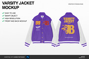 Varsity Jacket Mockup, a Hoody Mockup by Irhasalfahad (Thumbnail 5 of 5)