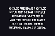Nostalgic Ameghena Font, a Sans Serif Font by QR Design Studio (Thumbnail 4 of 6)
