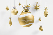 Christmas Ball Mock-up, a Product Mockup by zippypixelstudio (Thumbnail 3 of 10)