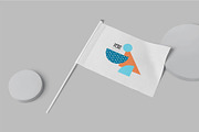 Flag Mockup, an Advertising Mockup by megostudi0 (Thumbnail 7 of 7)