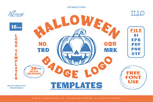 18+ Vintage Spooky Logo Templates