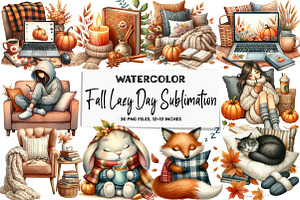 Fall Lazy Day Sublimation, an Illustration by DreamArtGraphic
