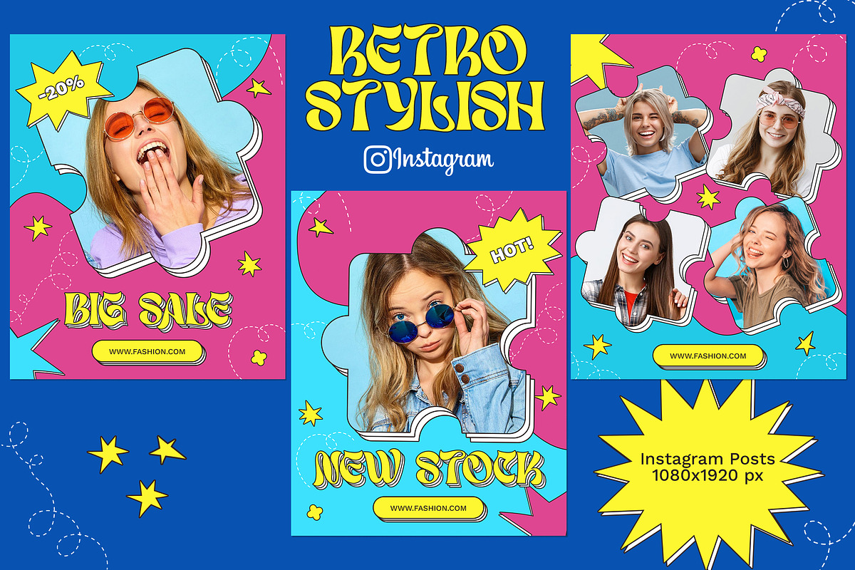Retro Stylish Instagram, a Social Media Template by Andrew Skoch Design (Photo 4 of 6)