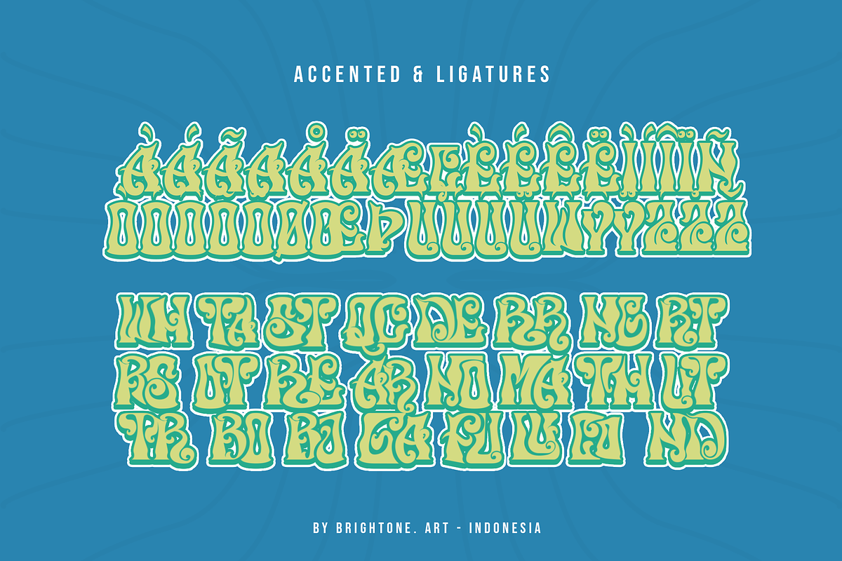 Mind walkers - Psychedelic, a Font by Brightone (Photo 3 of 7)