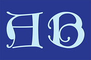 Gothic Initials Nine Font, a Script Font by GG Design (Thumbnail 2 of 14)