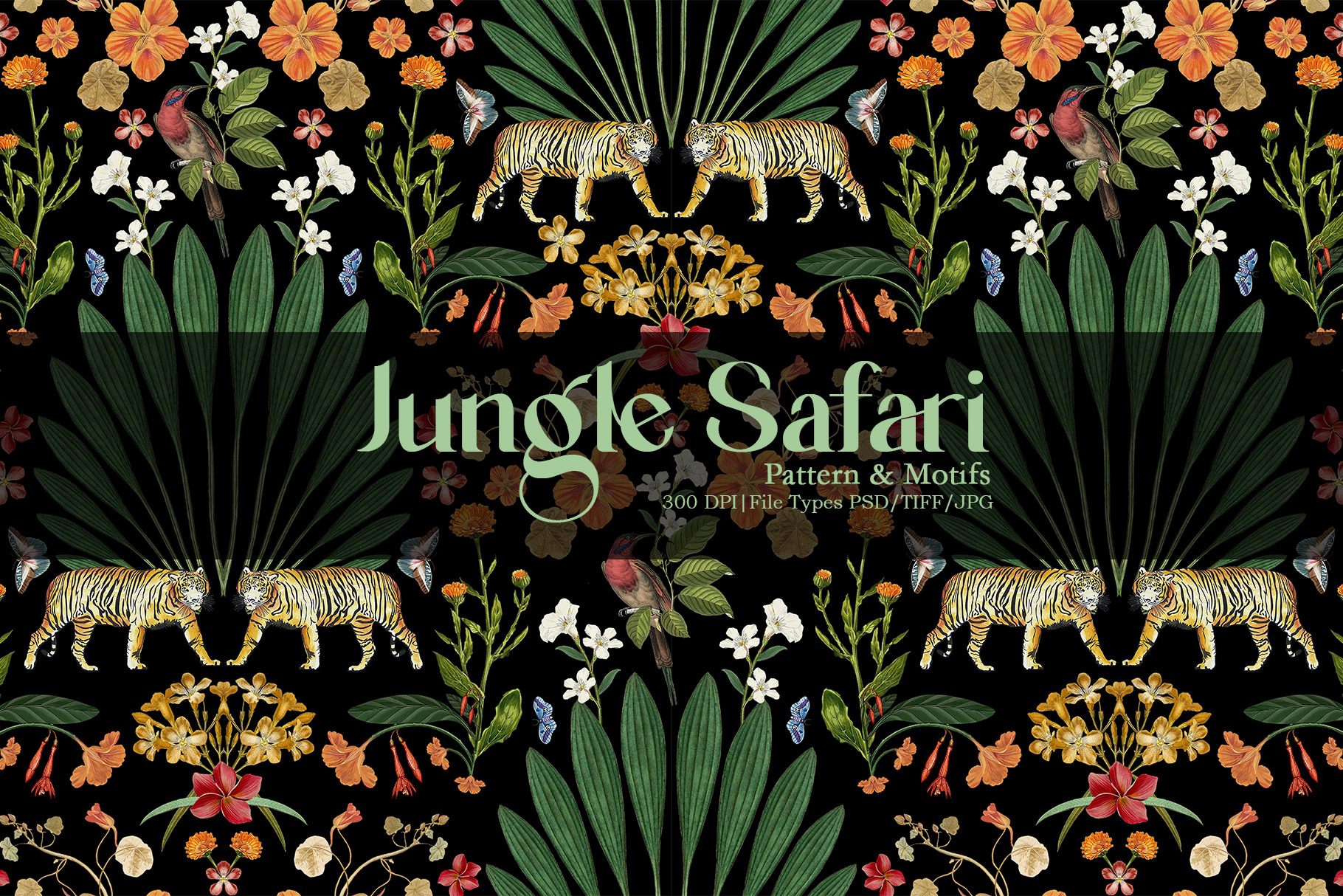 Jungle Safari Pattern & Motifs