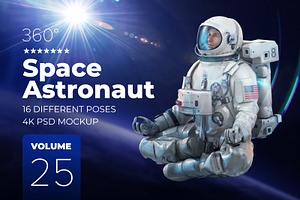 3D Mockup Space Astronaut 25